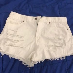 White Cheeky Shorts